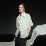 ELLE Рубашка Women's White Lapel Moderate - фото 6