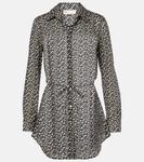 Мини-платье из хлопка Tory Burch, черный - фото