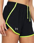 Женские шорты Under Armour Fly by, (003) Black/High-Vis Yellow/Reflective - фото 6