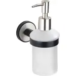 Дозатор мыла WENKO «Удине», (1 шт.), 200 мл, белый/черный/серебристый - фото 3