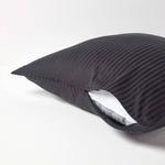 Наволочка Homescapes Fadendichte 330, 80x1x80 см, черный - фото 4