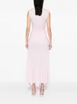 Шелковое платье миди Magda Butrym, розовый - фото 4