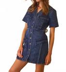 Платье Gwen в джинсовой ткани Harbor HUNTER BELL, Harbor Denim - фото 2