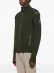 Свитер на молнии Moncler Grenoble, зеленый - фото 3