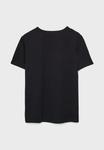 Футболка Stradivarius Basic T-shirt, Black - фото 7