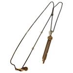 Alexander McQueen Латунное ожерелье женское золотое - фото