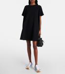 Анаграмма мини-платье из хлопковой смеси Loewe, черный - фото 2