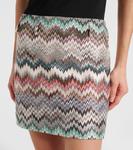 Мини-юбка зигзаг Missoni, Multicolor white, brown, blue - фото 4