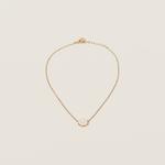 Металлическое ожерелье MIU MIU, белый - фото