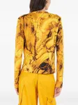 Кардиган с принтом Roberto Cavalli, желтый - фото 4