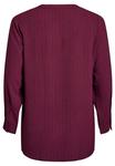 Блуза Zizzi Blouse, Fig Stripe/Dark Red - фото 4