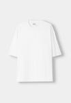 Футболка Bershka Basic T-shirt, White - фото 6