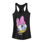 Майка Disney Daisy Duck Winking Face для юниоров с портретом Licensed Character, черный - фото