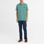 Футболка поло мужская бирюзовая Timberland, сине-зеленая - фото 3