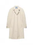 Однобортное пальто Prada, бежевый - фото