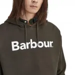 Худи с логотипом Barbour, зеленый - фото 6
