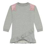 Платье для девочек с бахромой серого цвета Andy & Evan - фото