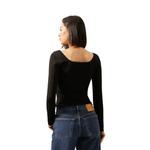 Трикотажная футболка женская Calvin Klein, цвет слоновая кость - фото 7