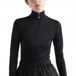 Женский лонглив Prada, черный - фото 4