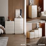 Quanu Комод для спальни в современном минималистичном стиле, кремовый, 4 ящика - фото 7