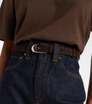 Пояс из замши dome Khaite, Dark Brown - фото 2