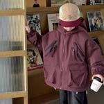 Детская куртка с капюшоном Moderate EASTERN CAMEL, burgundy - фото 3