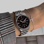 Часы CASIO Quartz Waterproof Black Analog, черный - фото 4