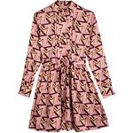 MSGM Женское розовое платье с длинными рукавами - фото 3