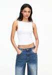Топ PULL&BEAR PACK OF 2, White - фото 2