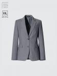 Пиджак-Стрейч Uniqlo, серый - фото