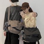 WARRIOR Серая нейлоновая сумка через плечо, Black with Gray Frog Pendant - фото 9