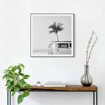 Картина с рамкой Reinders Vintage VW Bully Palme, розовый - фото 2