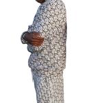 Толстовка Parachute с капюшоном в белом/черном цвете knotWTR - фото 2