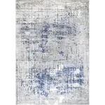 Ковер Georgie Abstract Grid Area Rug nuLOOM, 122x183 см, светло-серый - фото