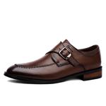 Коричневые мужские экстравагантные туфли - фото 2