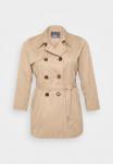 Пальто-тренч CARVALERIE  ONLY Carmakoma, бежевый - фото 5