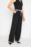 Широкие брюки с контрастной полоской Long Tall Sally, черный - фото 3