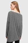 Блузка rita stripe tee AllSaints, серый - фото 3