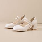 Туфли на блочном каблуке Mary Jane Medd, черный - фото 8