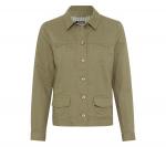 Женская куртка из льняной смеси Olsen, Olive - фото 4