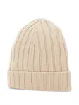 Шапка-бини в рубчик Gran Sasso, бежевый - фото 2