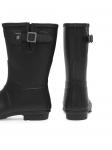 Сапоги резиновые Hunter с застежкой, черный - фото 3