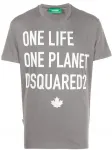 Футболка с логотипом DSQUARED2, серый - фото