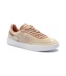 Кроссовки кожаные Tommy Hilfiger с монограммой, бежевый - фото