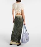 Хлопковый шарф с логотипом Acne Studios, Beige Black - фото 3