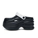 VAEL Клоги женские черно-белые, цвет Black White - фото