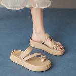 Шлепанцы женские Agsdon, хаки - фото 7