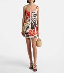 Джульетта цветочное льняное мини-платье SIR, Fiorello Rosso - фото 2