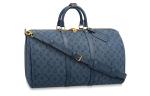 LOUIS VUITTON Сумка Keepall Bandouliere Monogram Denim 50 Navy - фото