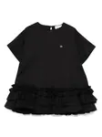 Платье с оборками Douuod Kids, черный - фото
